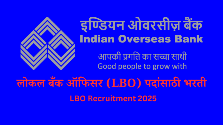 Indian Overseas Bank IOB Local Bank Officer LBO Recruitment 2025 Apply Online for 400 Post
