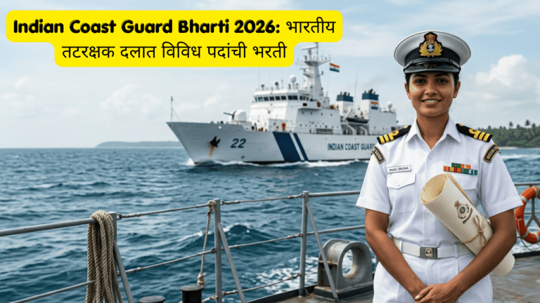 Indian Coast Guard Bharti 2026: भारतीय तटरक्षक दलात विविध पदांची भरती