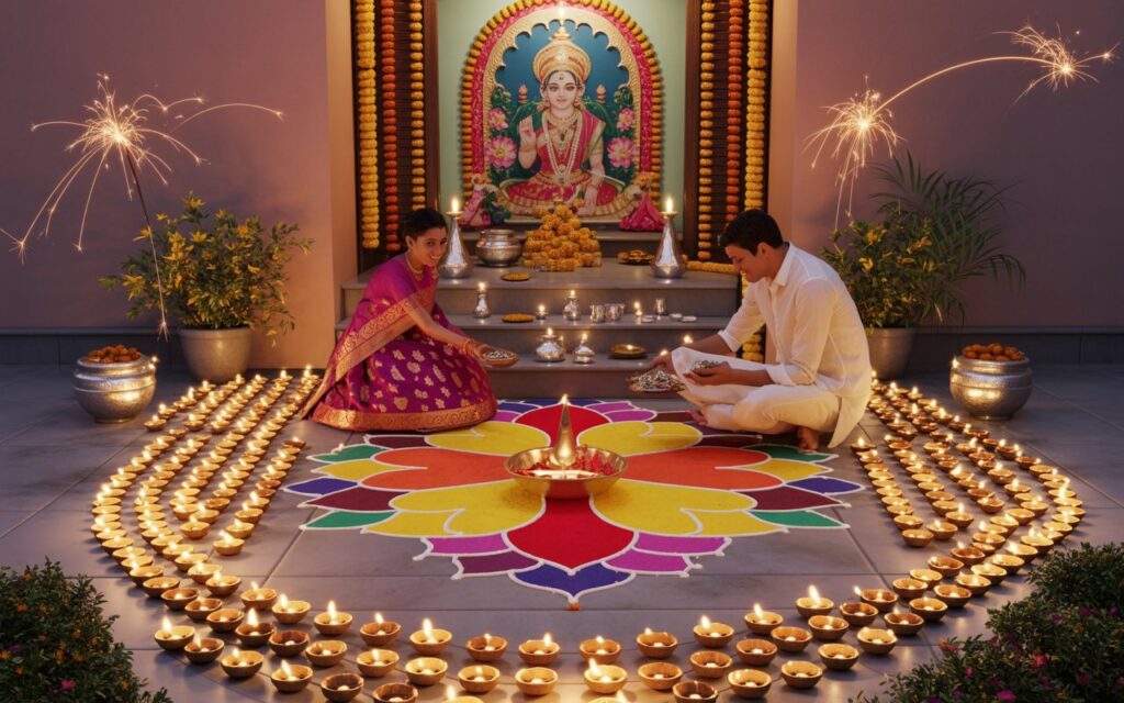 Shubh Deepawali Festival in Marathi – रांगोळी, गोडधोड आणि सणाचा आनंद