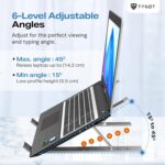 Portable Tabletop Laptop/Desktop Riser Stand Holder Compatible for MacBook, HP, Dell, Lenovo & All Other Notebook