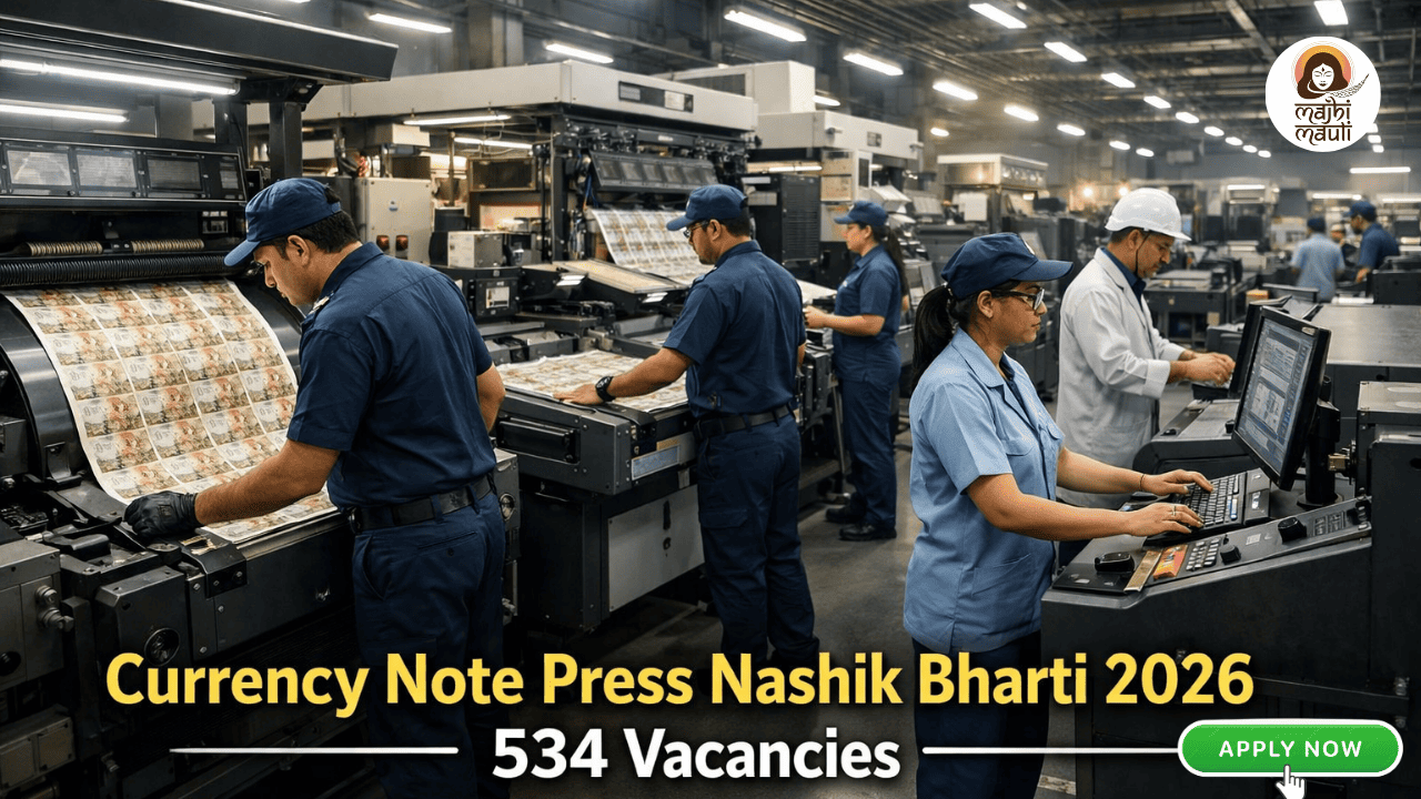 Currency Note Press Nashik Bharti 2026