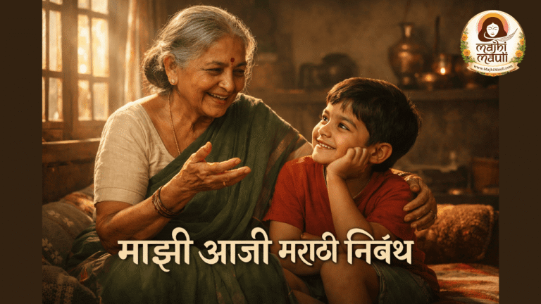 My Grandmother Essay in Marathi