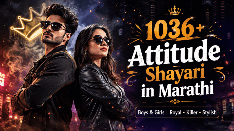 Attitude Shayari in Marathi