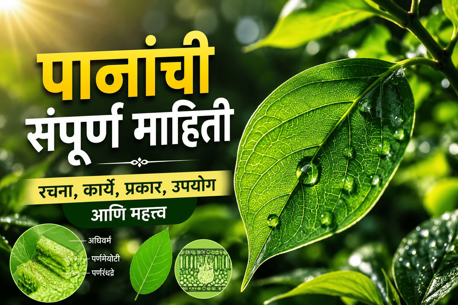 Leaf Information in Marathi