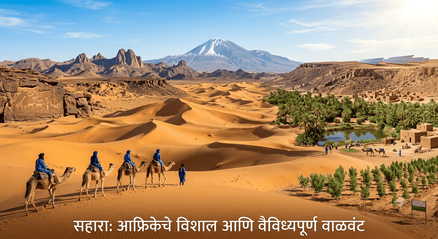 Sahara Desert Information in Marathi
