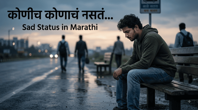 Koni Konacha Nasta Upset Sad Status in Marathi