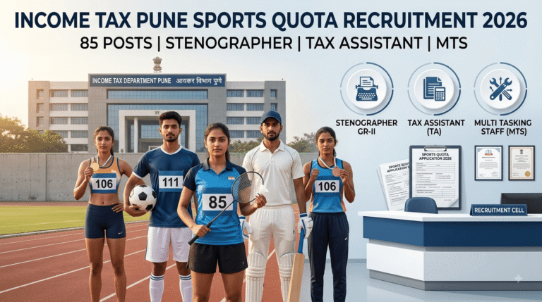Income Tax Pune Sports Quota Bharti 2026