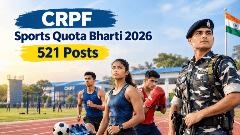 CRPF Sports Quota Bharti 2026