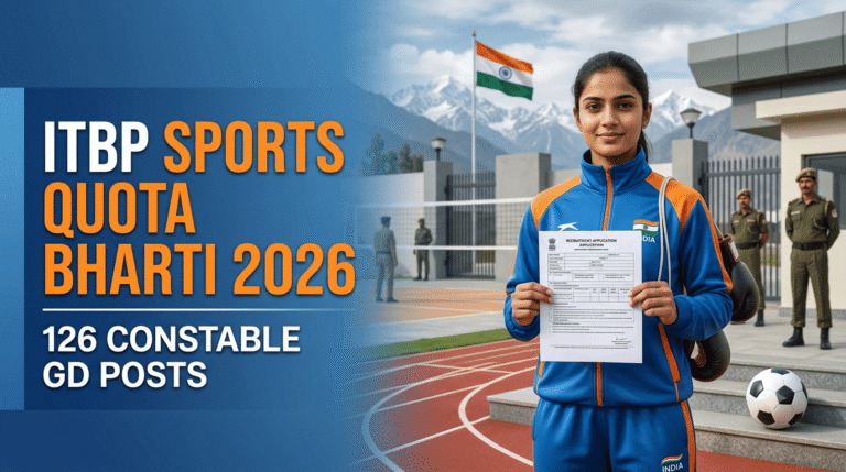 ITBP Sports Quota Bharti 2026